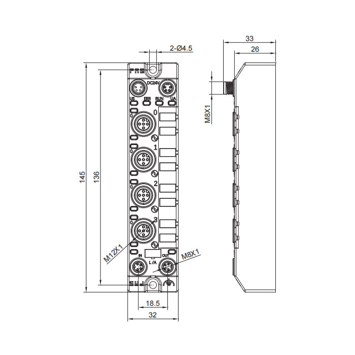 支持多協(xié)議主站、4端口、IO-Link主站、Class A、007AA3